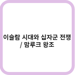 이슬람 시대와 십자군 전쟁  맘루크 왕조